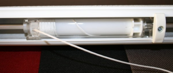 Mechanizm w systemie otwartym - widok bębenka ze sznurkiem