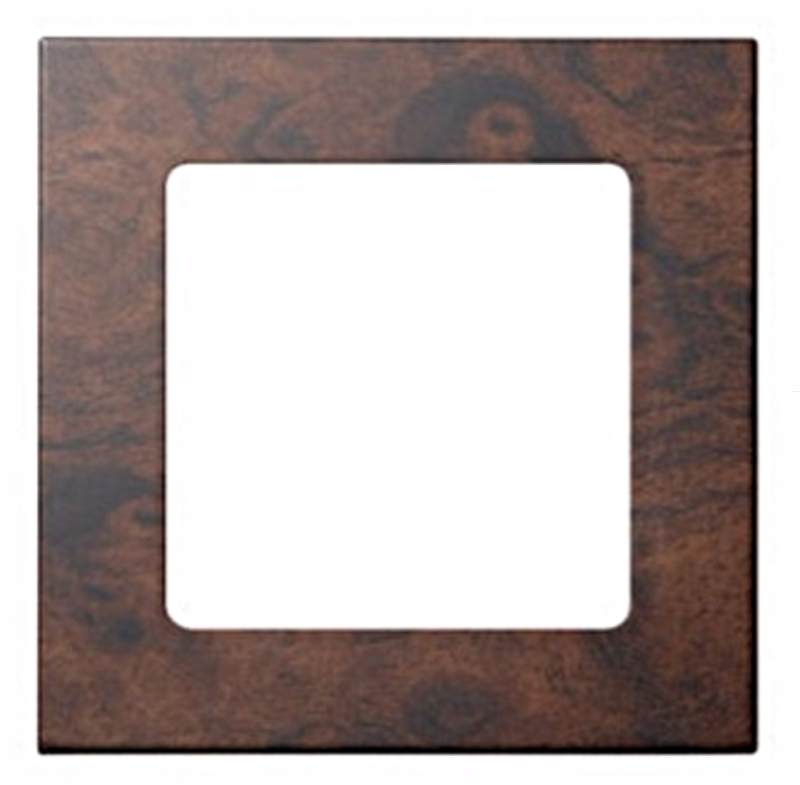 Ramka SMOOVE 80x80 mm WALNUT – elegancki, orzechowy odcień dla luksusowego wyglądu.