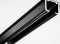 Nowoczesna czarna szyna KS – idealna do zasłon i firan, odporna na promieniowanie UV i łatwa w montażu