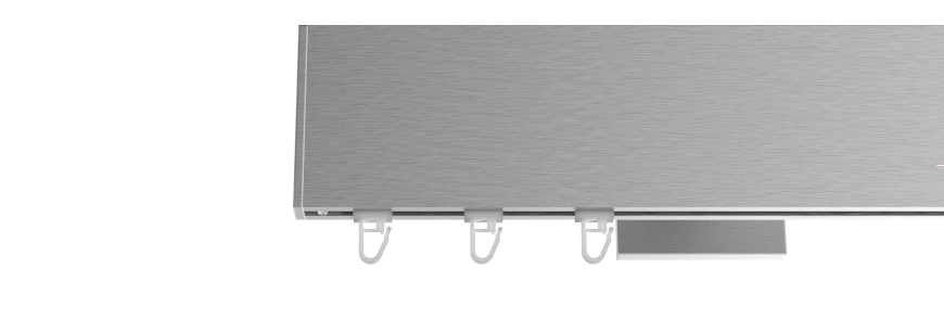 TOP LINE ZAŚLEPKA SQUARE Stal przecierana