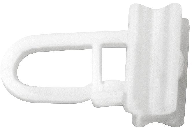 ślizg długi z agrafką biały