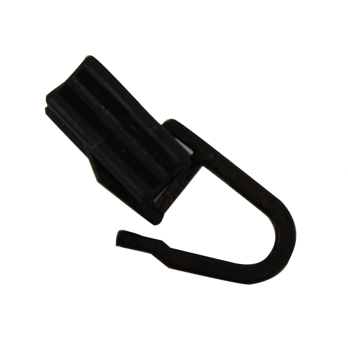 ślizg długi z agrafką czarny