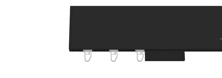 TOP LINE ZAŚLEPKA SQUARE Czarny Mat