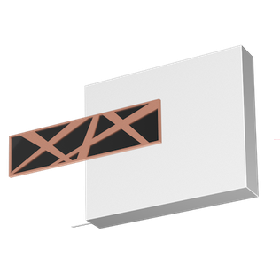 Końcówka GALAXY do systemu TOP LINE 80 w kolorystyce Biały Błysk i Czarny Błysk i Miedź. Nowoczesne, błyszczące.