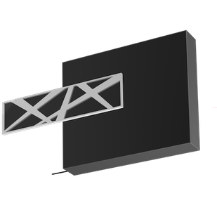Zestaw końcówek GALAXY (para) do systemu TOP LINE 80 w kolorystyce Czarny Błysk &amp; Chrom.