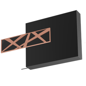 Zestaw końcówek GALAXY (para) do systemu TOP LINE 80 w kolorystyce Czarny Błysk, Czarny Błysk iMiedź
