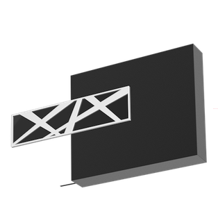 Końcówka do karnisza Top Line 80 Galaxy Para w trzech kolorach: czarny mat, czarny błysk i biały błysk. Nowoczesna końcówka do zasłon i firan, idealna do minimalistycznych i designerskich wnętrz.