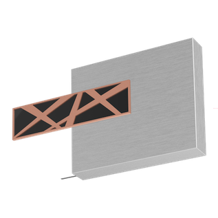 Końcówka do karnisza Top Line 80 Galaxy w trzech odcieniach: stal, czarny błysk i miedź. Nowoczesna końcówka do zasłon i firan, idealna do industrialnych i designerskich wnętrz.