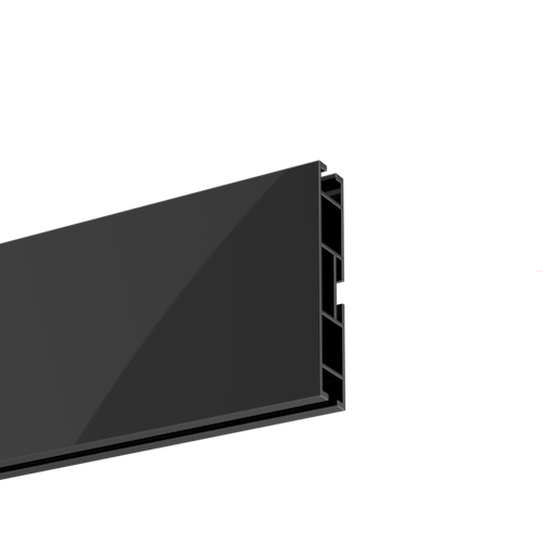 Profil aluminiowy 80 mm w czarnym błysku – nowoczesne i eleganckie rozwiązanie do montażu zasłon i firan w każdym wnętrzu.