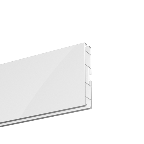 BIAŁY BŁYSZCZĄCY PROFIL ALUMINIOWY TOP LINE – STYLOWE I TRWAŁE ROZWIĄZANIE DO MONTAŻU ZASŁON I FIRAN.