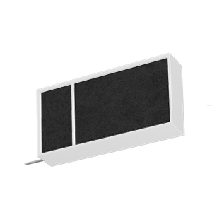 Końcówka BOSS SQUARE LINE - Biały Błysk z Czarnym Matowym Wypełnieniem | Karnisze.eu