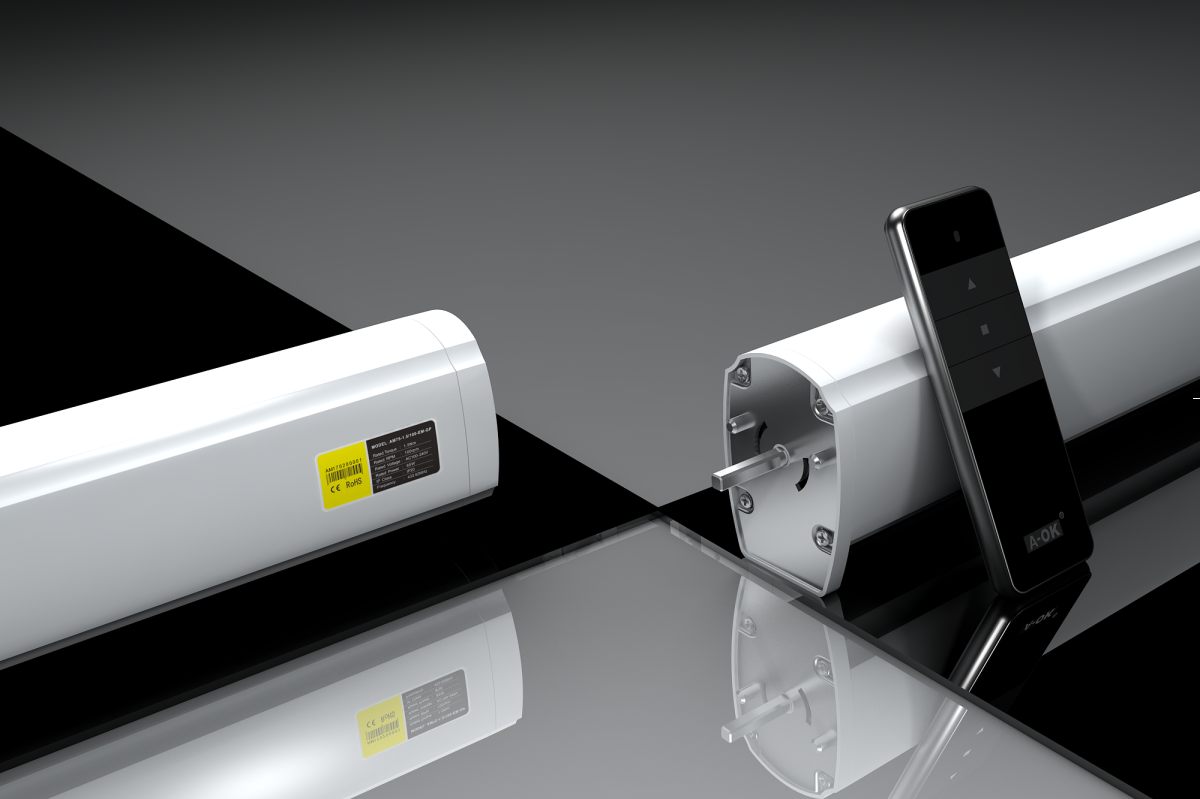 Zasłony automatyczne z napędem A-OK AM75-1.5/100-EM-GP