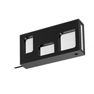 SQUARE końcówka INTERNO czarny błysk wypełnienie czarne.