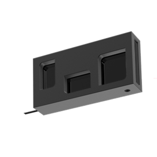 SQUARE końcówka INTERNO czarny mat wypełnienie białe.j