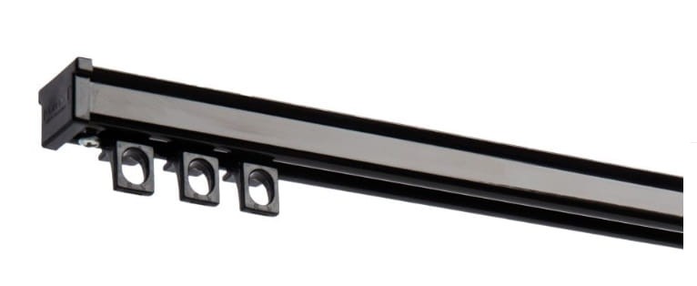 Szyna sufitowa KS czarna – eleganckie i nowoczesne rozwiązanie do zawieszania zasłon i firan