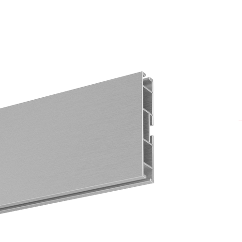 Profil aluminiowy 80 mm w stali przecieranej – połączenie surowego industrialnego stylu z elegancją, idealne do nowoczesnych wnętrz.