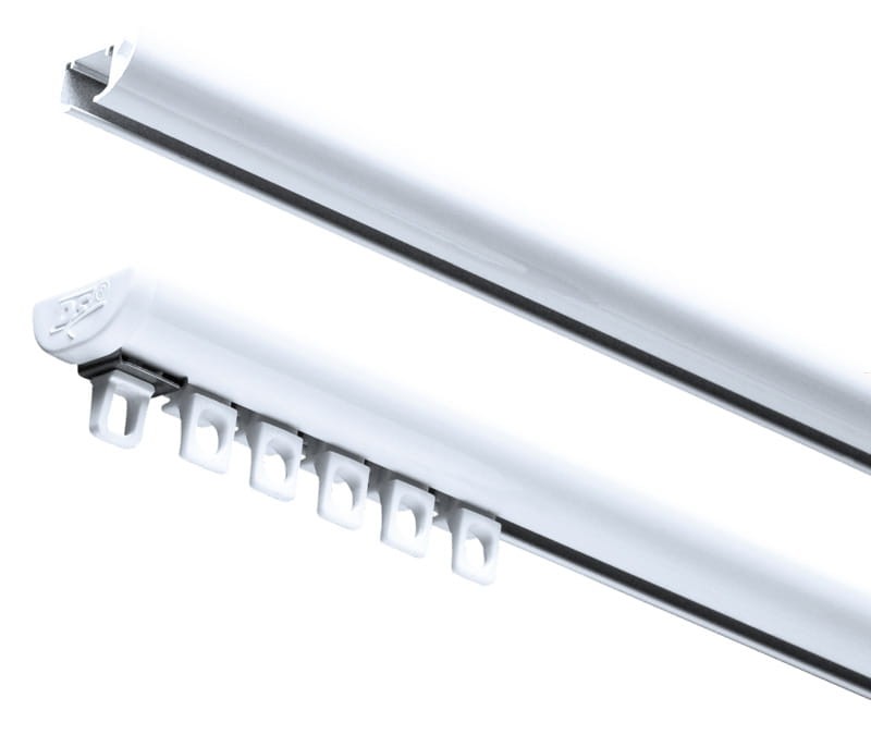 Szyna aluminiowa DS w kolorze białym – minimalistyczny design i funkcjonalność." Szyna DS w eleganckim białym kolorze, idealna do nowoczesnych wnętrz.