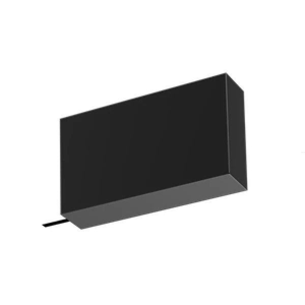 Końcówka SQUARE w czarnym błysku – nowoczesny, elegancki dodatek do karniszy, który wprowadzi klasyczną elegancję do każdego wnętrza.