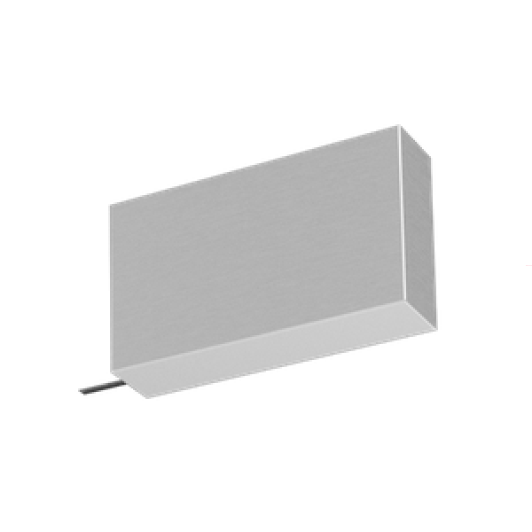 Końcówka SQUARE w stalowym wykończeniu – elegancki, nowoczesny dodatek do karniszy, doskonale komponujący się z różnymi aranżacjami wnętrz.