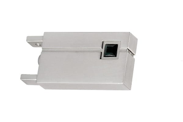 Końcówka Q-art z czarnym kryształem do karniszy square line