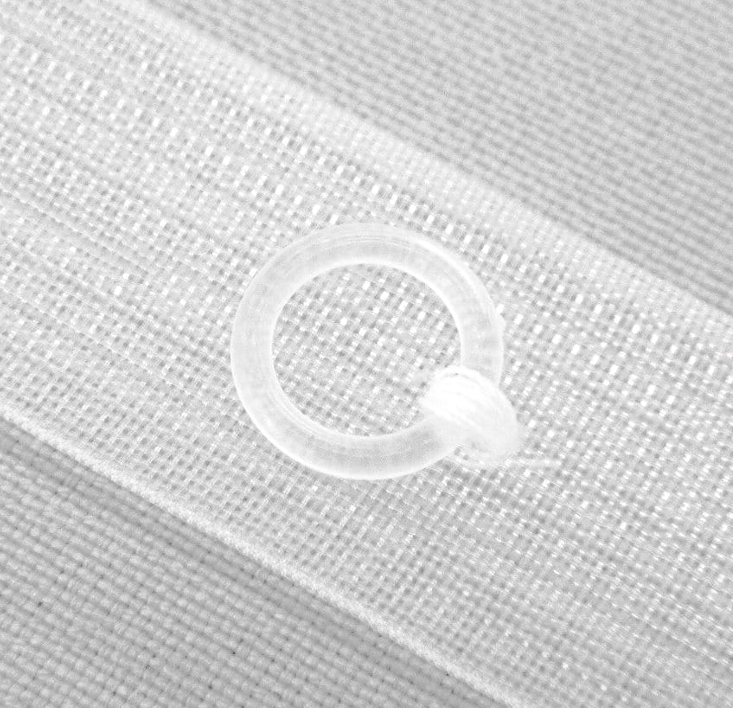 Transparentna taśma do rolet rzymskich z kółkami - widok detali