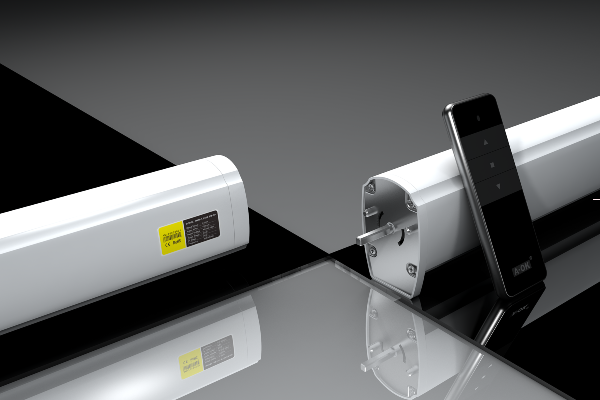 Zasłony automatyczne z napędem A-OK AM75 1.5/100-EM-PW Wi-Fi