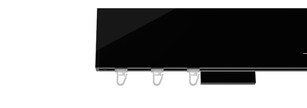 TOP LINE ZAŚLEPKA SQUARE Czarny Połysk