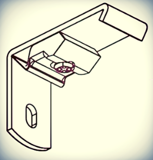 Uchwyt ścienny Forest Smart Klick 3,5 cm – minimalistyczne mocowanie do lekkich szyn aluminiowych KS/DS/CKS i delikatnych tkanin.