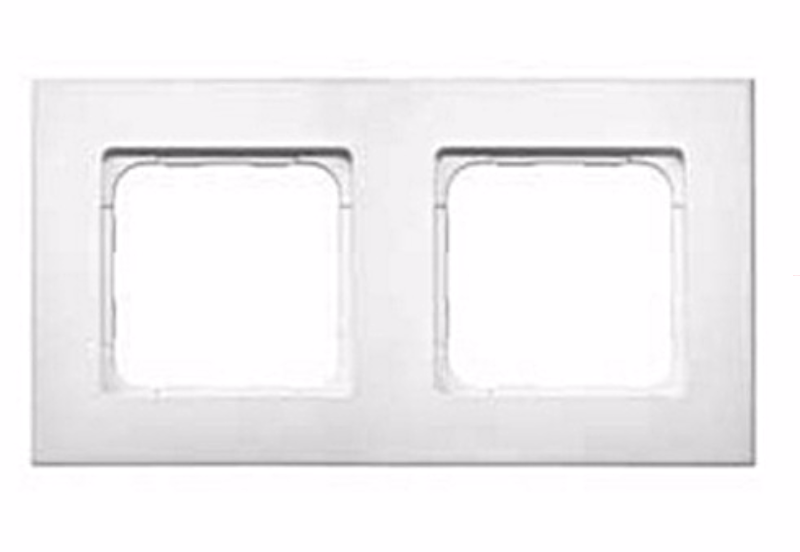Ramka SMOOVE 80x80 mm PURE podwójna – biała, podwójna wersja do inteligentnego sterowania