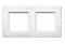 Ramka SMOOVE 80x80 mm PURE podwójna – biała, podwójna wersja do inteligentnego sterowania