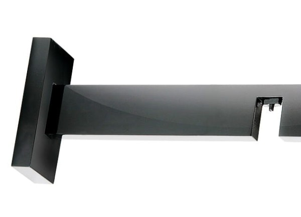 Squqre Line wspornik czarny pojedynczy lakierowany