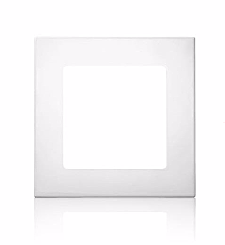 Ramka SMOOVE 80x80 mm PURE – klasyczna biała ramka do nadajnika naściennego SMOOVE.