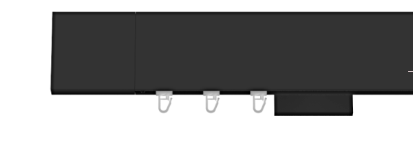 Czarny matowy profil aluminiowy 80 mm – nowoczesne i stylowe rozwiązanie do montażu zasłon i firan.