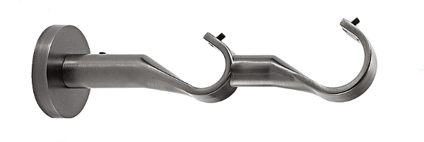 Residence wspornik podwójny 35 mm rustik stal