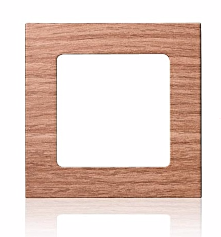 Ramka SMOOVE 80x80 mm AMBER BAMBOO – ciepły, bursztynowy odcień drewna do wnętrz eko