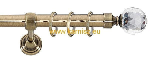 Karnisz Gral 19 z końcówkami CRYSTAL KULA