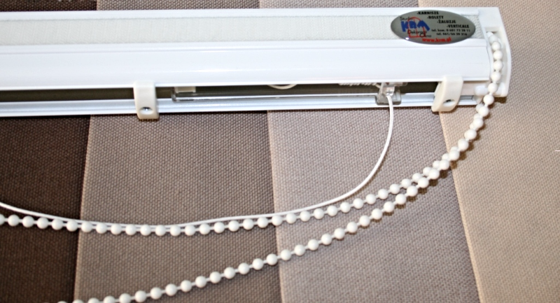 Mechanizm rolet rzymskich w systemie otwartym - łańcuszek i bębenek