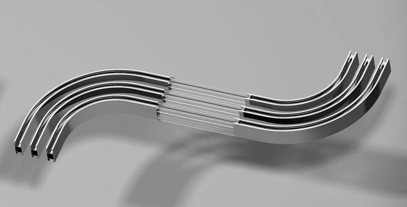 Łuki karnisz SQuare Line - zasada łączenia