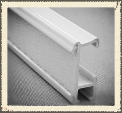 Atrapa rolety rzymskiej - szyna z rzepem