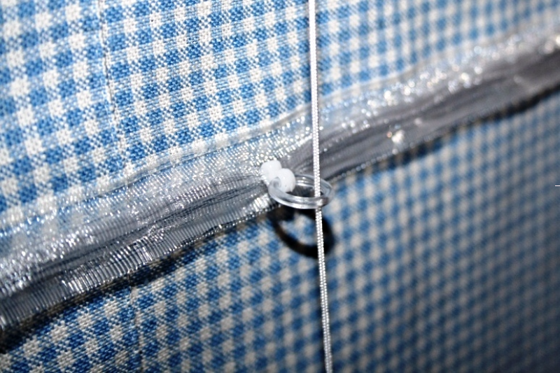 Taśma tunelowa  wraz z kółeczkiem i haczykiem s-tac