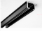 Szyna podwójna aluminiowa sufitowa czarna na mocowaniach podwójnych